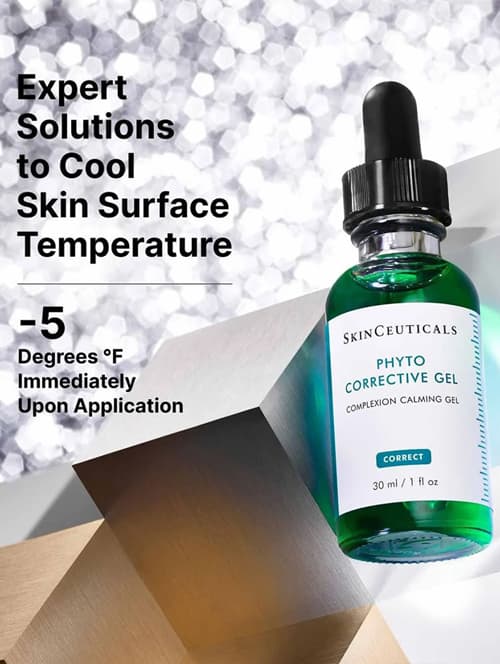 Instagram post: Expert Solutions to cool skin surface temperature. -5 degrees immediately upon application.