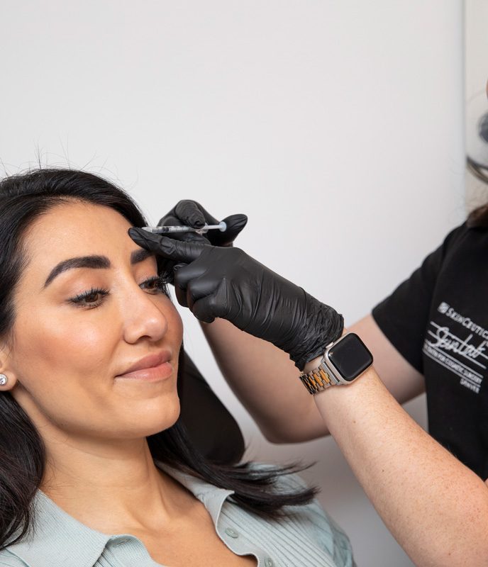 woman getting botox